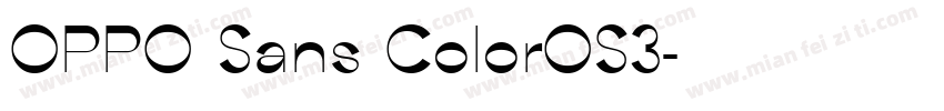 OPPO Sans ColorOS3字体转换